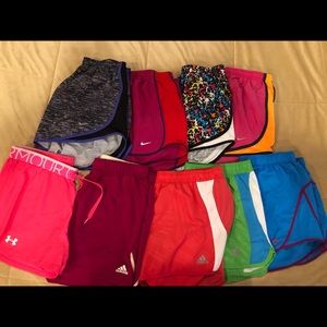 BUNDLE OF 9 athletic shorts! ALL size M!